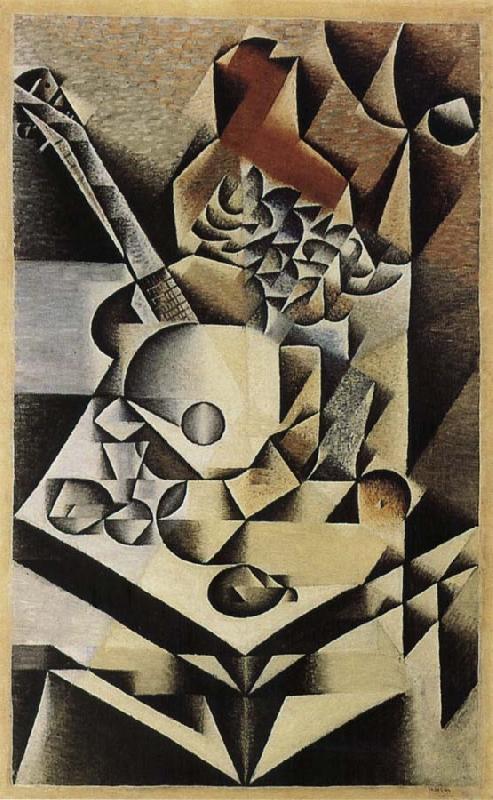 Flower and Guitar, Juan Gris